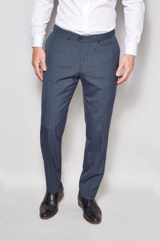 Plain Front Tailored Fit Trousers
